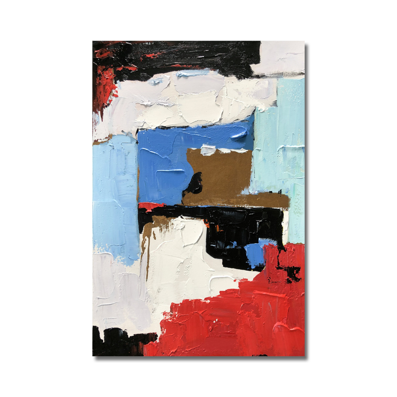 Nuevo producto arte abstracto tela lienzo pintado a mano pura pintura al óleo pintada a mano para la decoración de la sala de estar