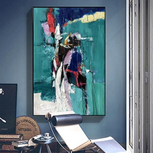 El diseño de la decoración del hotel al por mayor es hecha a mano moderna original abstracta pintura al óleo