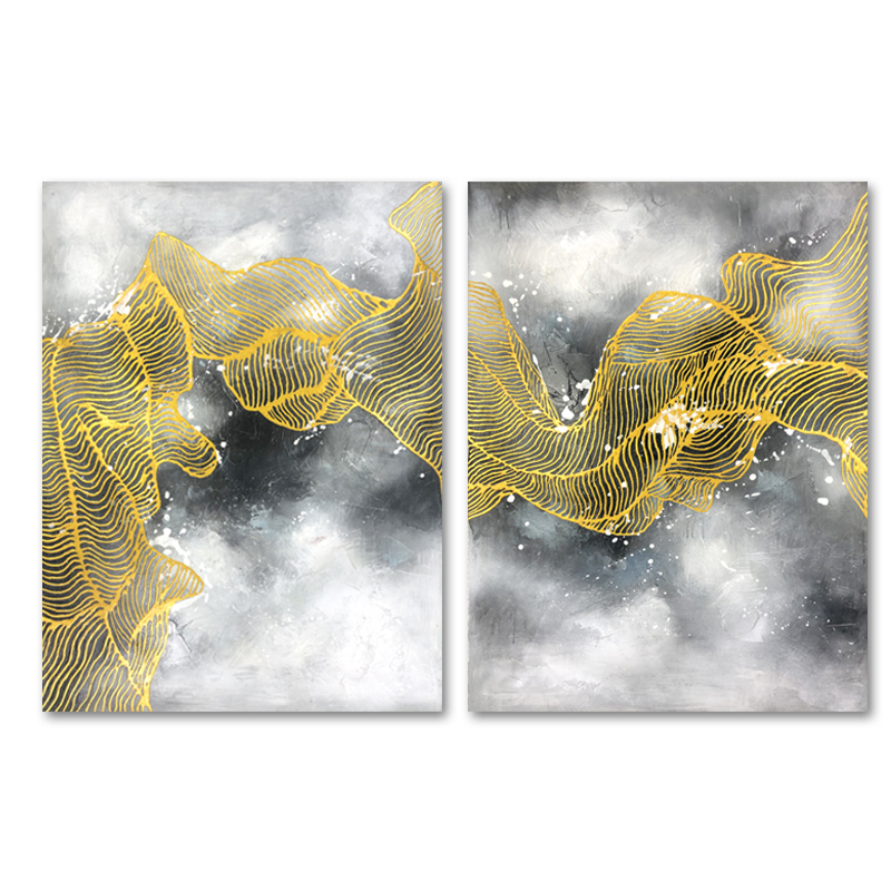 Pintura de arte de aceite chino abstractonuevo másnuevo para decoración Otra pintura