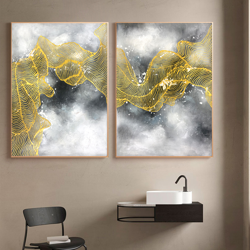 Pintura de arte de aceite chino abstractonuevo másnuevo para decoración Otra pintura