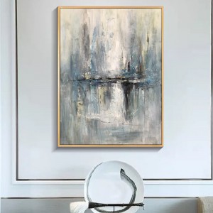 Arte abstracto tela de tela decoración de pared pintada a mano pura pintura al óleo de china para la decoración de la sala de estar