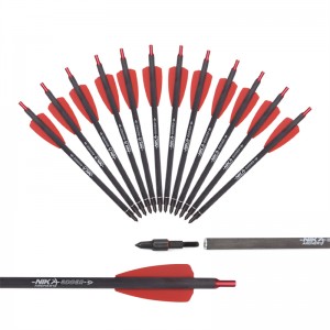 Nika Archery 113167-02A 7.5 pulgadas ID6.2mm Tornillos de ballesto Fibra de carbono Aluminio Nock COBRA SISTEMA SISTEMA ADDER/R9/RX Equipo de disparo con arco