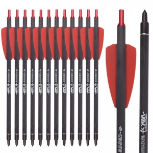 Nika Archery 113167-02A 7.5 pulgadas ID6.2mm Tornillos de ballesto Fibra de carbono Aluminio Nock COBRA SISTEMA SISTEMA ADDER/R9/RX Equipo de disparo con arco