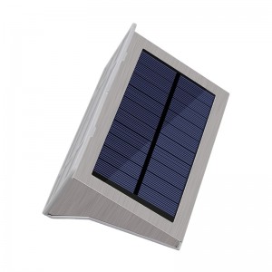 5 vatios Sensor de movimiento Luz de jardín IP44 LED solar Luz de pared al aire libre