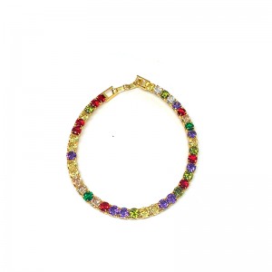 Moda europea y americana cobre plateado brazalete de oro 18k.