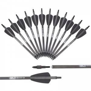 Nika Archery 113167-13 ID6.2mm 7.5 pulgadas de fibra de carbono BRILT BRILT COBRA SISTEMA SISTEMA ADDER/R9/RX Tiro con arco de tiro usando