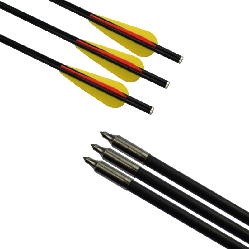 Elong al aire libre 117018 18 pulgadas ID6MM Bollo de fibra de vidrio Tiro con arco de tiro de ballesto