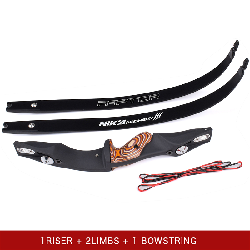 Nika Archery 220053 60 pulgadas Recurva el arco con 17 pulgadas ILF RH/LH Riser Target Sport Shooting&hunting
