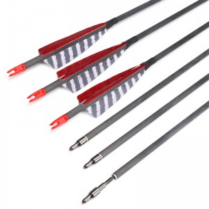 Elong al aire libre 112837 ID6.2mm SP500 fibra de carbono arrow Turquía Pluma Tiro con arco