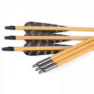 Elong al aire libre 117025-01 OD8MM 32 pulgadas de madera arrow arco arco tradicional tiro