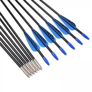Elong al aire libre 110099 ID5MM 28 pulgadas de fibra de vidrio arrow Tiger Pattern Vane Tiro con disparos usando