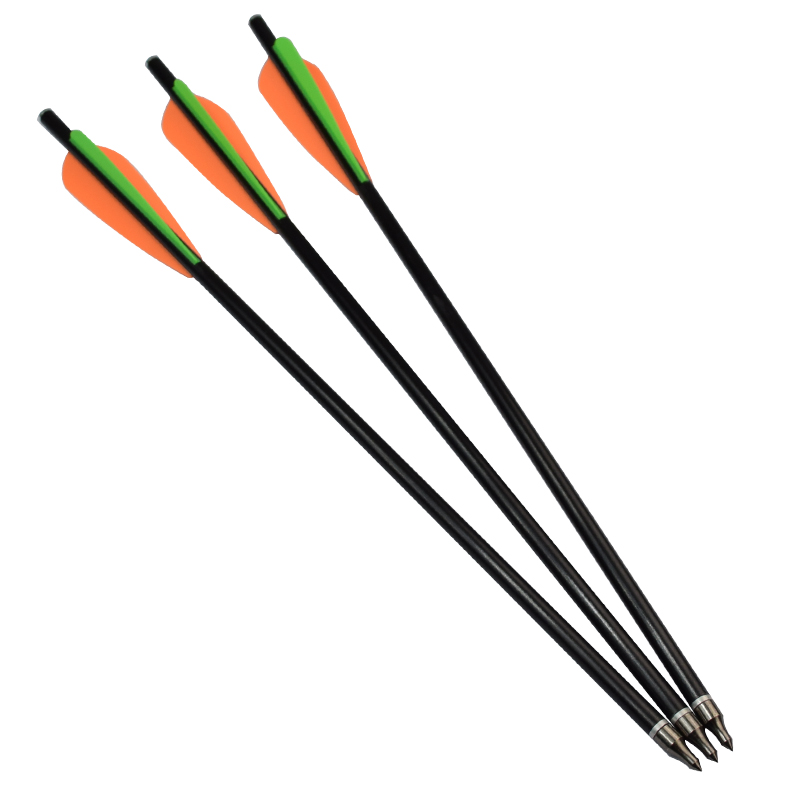Elong al aire libre 117006 14 pulgidos OD8MM Ballo de fibra de vidrio Bolt de la caza del tiro con arco usando tornillos de ballesta