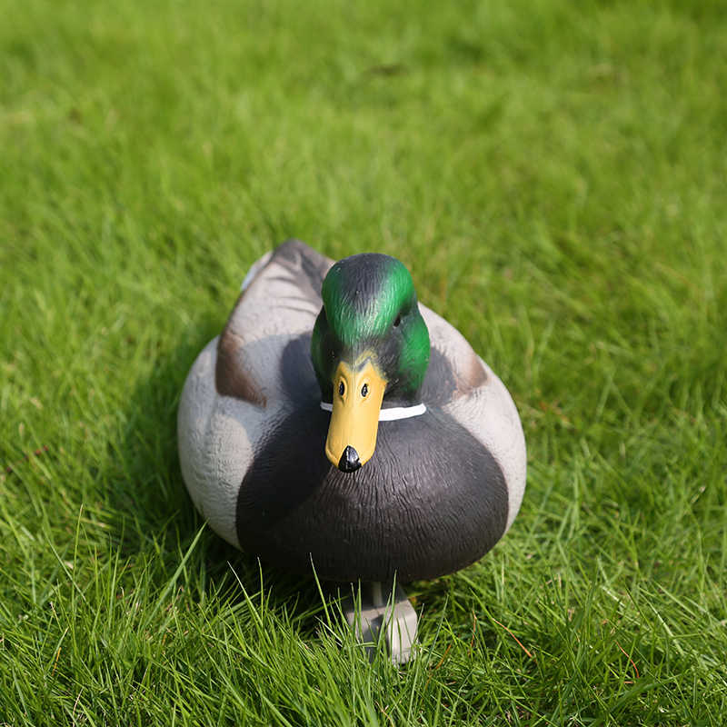 Pato de plástico Decoy Mallard Pato Drake Drake Flotante Keel de caza mortal de caza