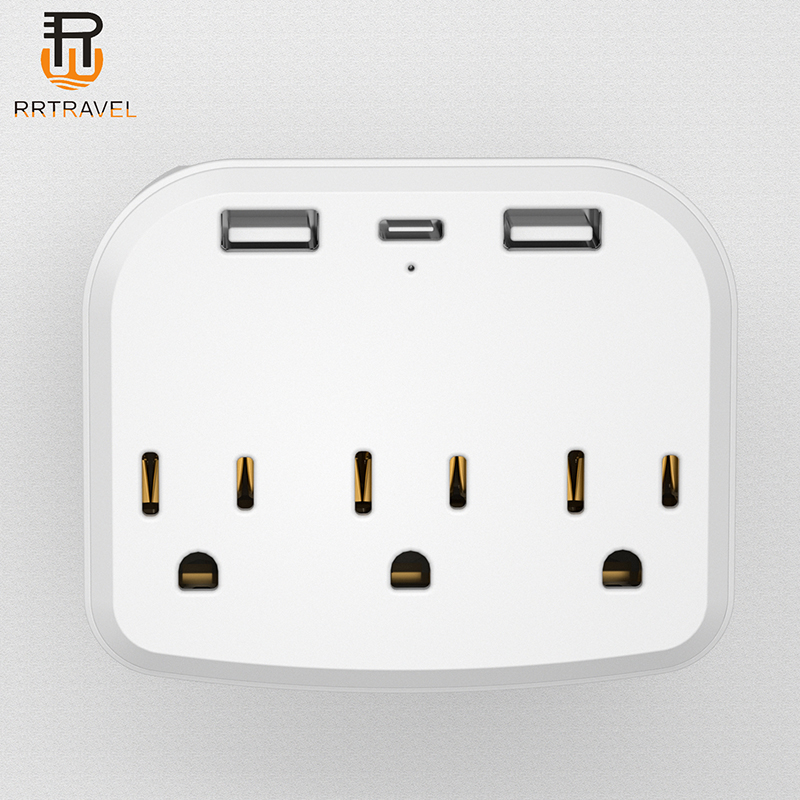 Nueva extensión estándar estadounidense New American Standard Wall Outlet American Standard Conversion Enchufe uno a tres American Standard Wall Plug American Standard Extension Socket