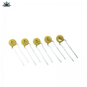 Proveedor de resistores de fabricantes Amarillo silicio 10d271 diámetro 10 mm óxido de metal MOV Varistor para la fuente de alimentación de conmutación
