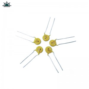 Proveedor de resistores de fabricantes Amarillo silicio 10d271 diámetro 10 mm óxido de metal MOV Varistor para la fuente de alimentación de conmutación