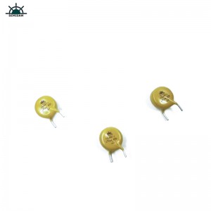 China Componentes de electrónica pasiva del fabricante original, MOV amarillo 10mm HVR10D681K óxido de zinc Varistor