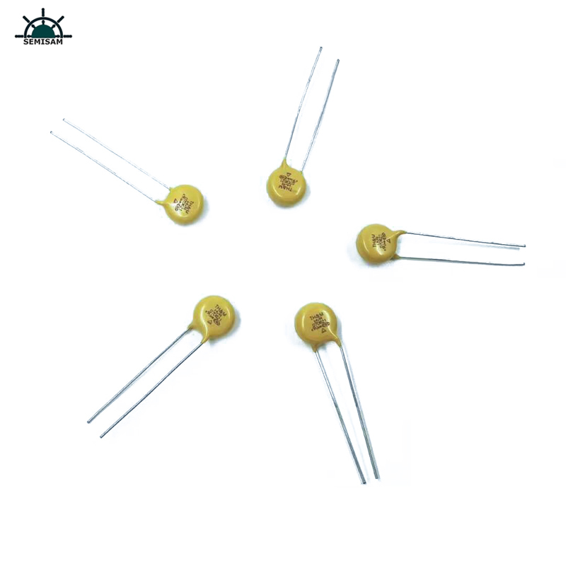 China Fábrica electrónica de ODM, Varistor de óxido de zinc de HVR07D621K Amarillo MOV 7MM para electrodomésticos