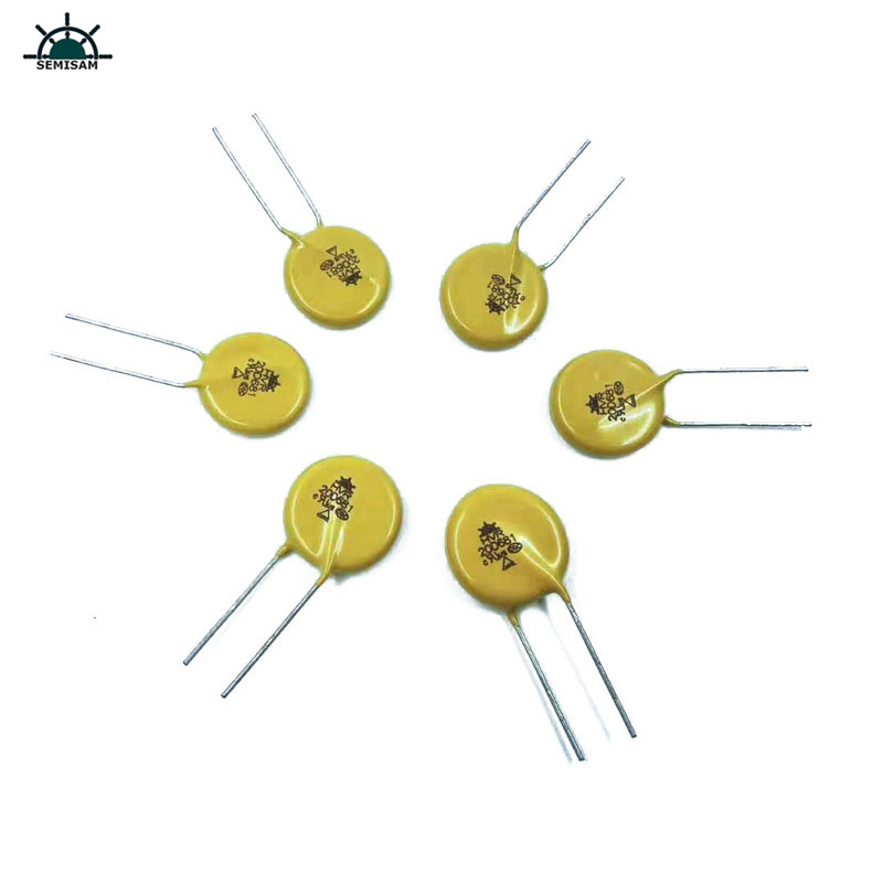 China ODM Big Power, trueno protector Amarillo MOV 20mm 10% HVR20D681K Varistor de óxido de zinc para el equipo de la fuente de alimentación