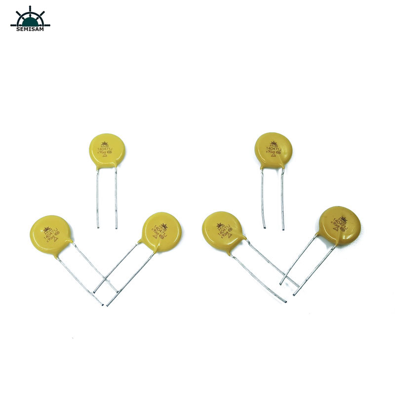 China fábrica, forma recta plomo alto aumento de la sobrecarga MOV resistencia14mm 14d471 470v varistor zov mov