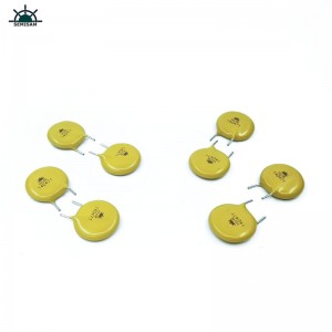 China Componentes electrónicos, resistencia de MOV amarillos14mm 14D471 470V Zov Varistor Indestriant MOV 5mm