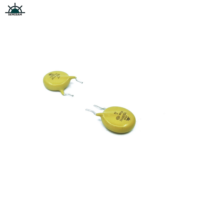 China Componentes electrónicos, MOV amarillo 10mm 10d561 560v ZOV Varistor Moj para la protección de sobrecarga