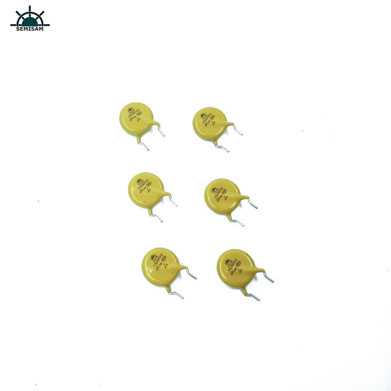China Componentes electrónicos, MOV amarillo 10mm 10d561 560v ZOV Varistor Moj para la protección de sobrecarga