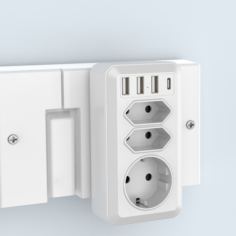 Nuevos enchufes de conversión estándar alemán Sockets de conversión estándar europeos Enchufes de muros europeos uno a múltiples usos European Standard Wall Taps