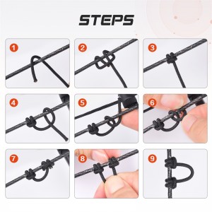 Elong al aire libre 280083 tiro con arco d lodos cuerda 5 pulgadas arco arco arco de arco Sirviendo Hilo D Bucle Cuerda Liberación Material Nocking D Bucle Cuerda Cadena