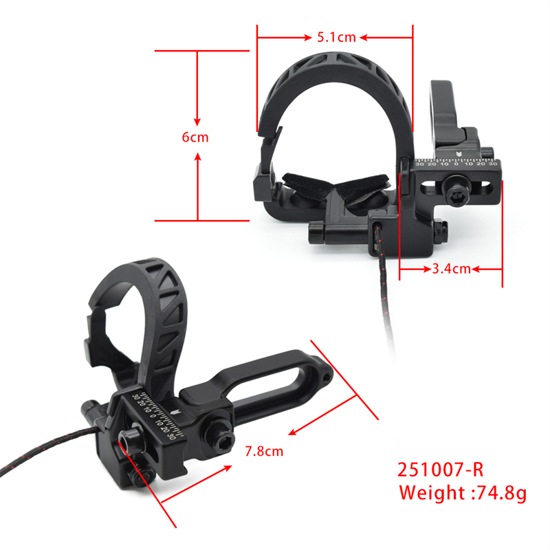 251005 arrow REST Tool-Menos ajuste Perillas de ajuste Mano derecha Flecha de descanso para arcos compuestos
