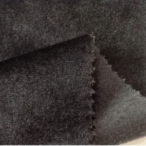 Gabardina de terciopelo de un solo lado reciclado