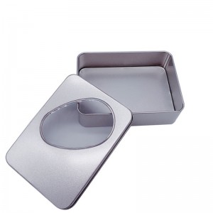 Caja de hojalata rectangular (125 mm * 90mm * 35mm) Caja de formas especiales