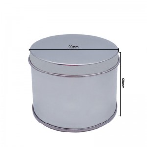 La fábrica vende la cubierta superior cilíndrica de las cajas de pasteles de lata shavin&#\\
103; lata de lata de jabón (90 mm * 60mm)