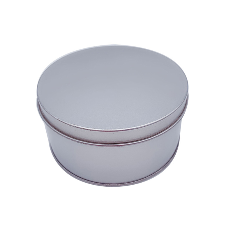 Venta directa de fábrica de plata contenedores de estaño de metal con tapa con tapa latas de lata al por mayor (90mm * 40mm)