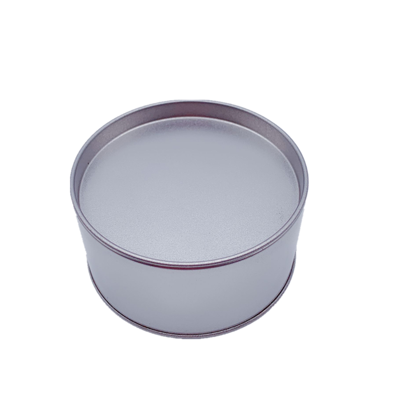 Venta directa de fábrica de plata contenedores de estaño de metal con tapa con tapa latas de lata al por mayor (90mm * 40mm)