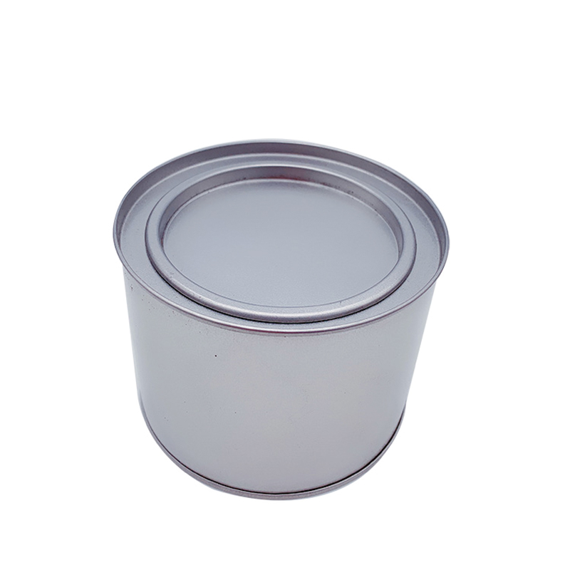 Fábrica personalizada redonda protección ambiental caja de hojalata lata de calidad de alimentos con tapa de tapón (100 mm * 75mm)