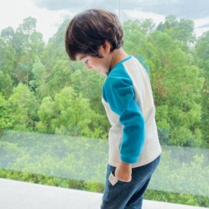 Mangas largas de punto Pantalones de algodón de punto