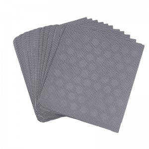 Malla de altavoz en forma de espectáveres en forma de espátulanegra y altavoz de altavoz de malla de altavoz para electrodomésticos de audio