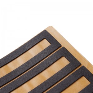 Espuma impermeable extendida Black Shock Absorbiendo impermeable Equipo industrial Equipo industrial Espuma Adhesivo Formación