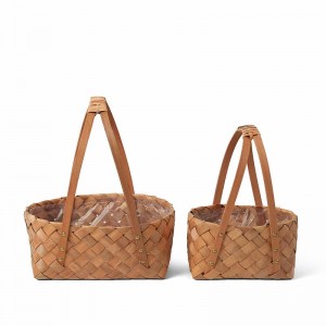 Manejar la cesta de la flor