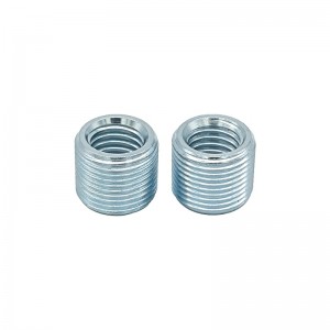 Piezas de torneado de fresado de precisión OEM anodizado Inserto de hilo galvanizado