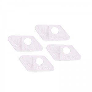 Elong al aire libre 25ar05 rh transparente blanco plástico flecha de plástico para el arco recurve