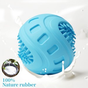 Juguetes de bola de limpieza de la dentición del perro