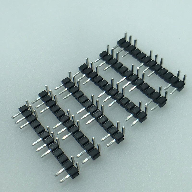 2.54mm Pitch 12p 90 ° Encabezado de pin de ángulo recto vacío Conector de pin 4P