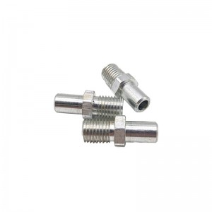 China Hexágono mecanizado torneado las piezas de CNC de acero de metal personalizado