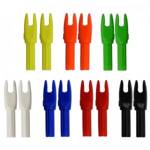 Nika Archery 14N808 Inserte la flecha de plástico Nock para el tiro de flechas de carbono con tiro con arco