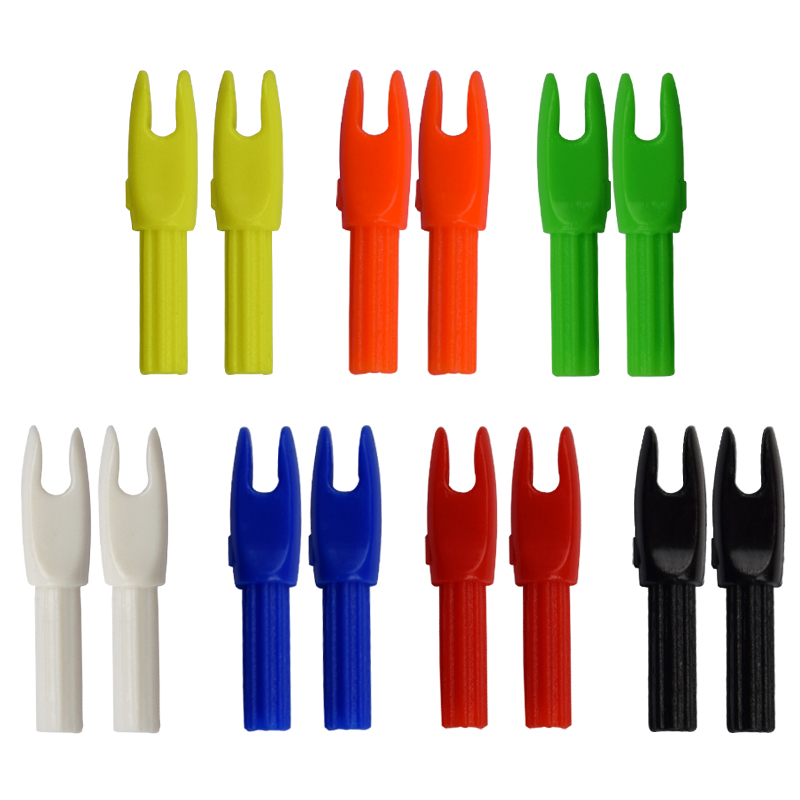 Nika Archery 14N808 Inserte la flecha de plástico Nock para el tiro de flechas de carbono con tiro con arco