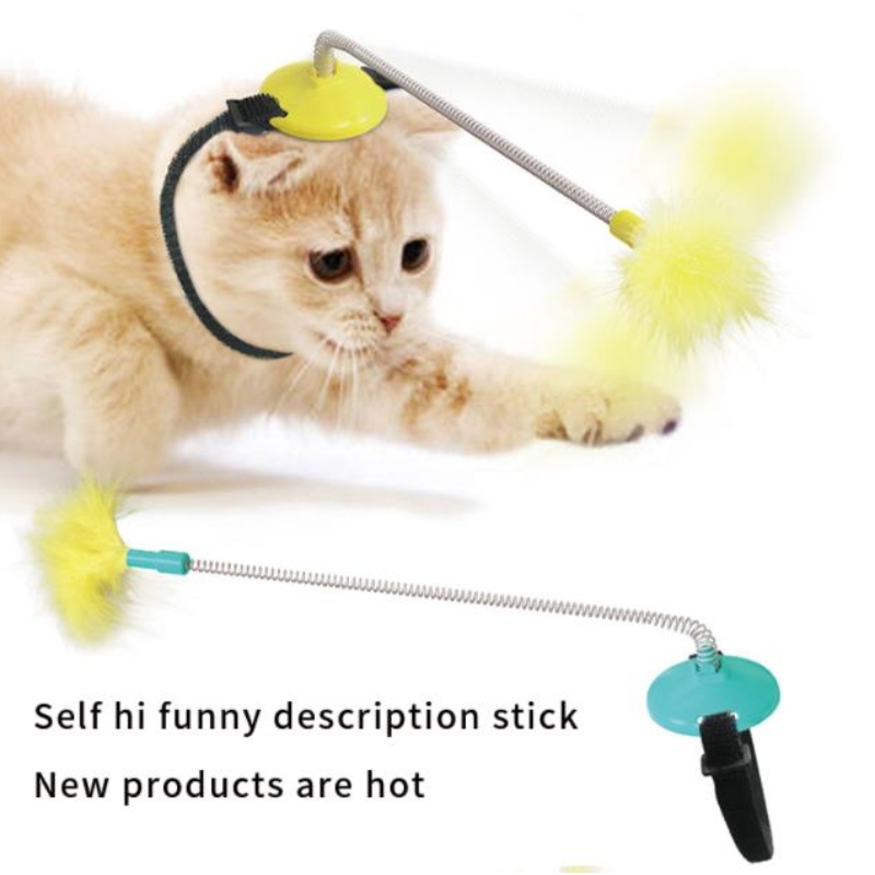Suministro directo de fábrica de suministros para mascotas, gato de autocuración de cuello de cuello de cuello de cuello de cuello de cuello de cuello con grifo para burlarse de gato palo