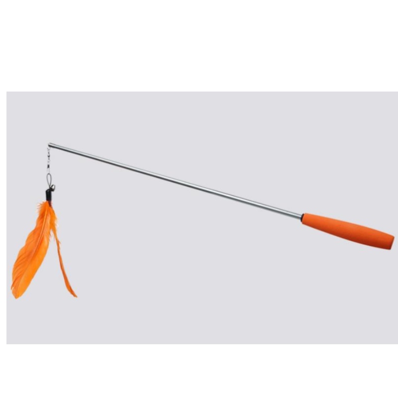 Gato juguete gracioso gato palo 150 cm largo de tres secciones barra telescópica divertido gato interactivo diversión mascota juguete gato suministros