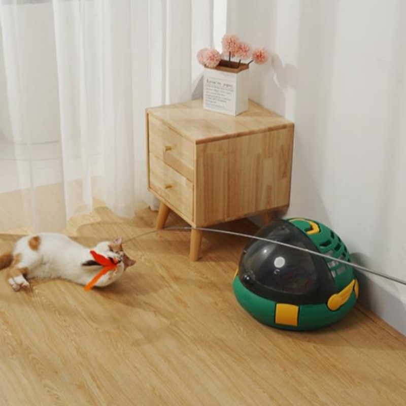 Gato juguete gracioso gato palo 150 cm largo de tres secciones barra telescópica divertido gato interactivo diversión mascota juguete gato suministros